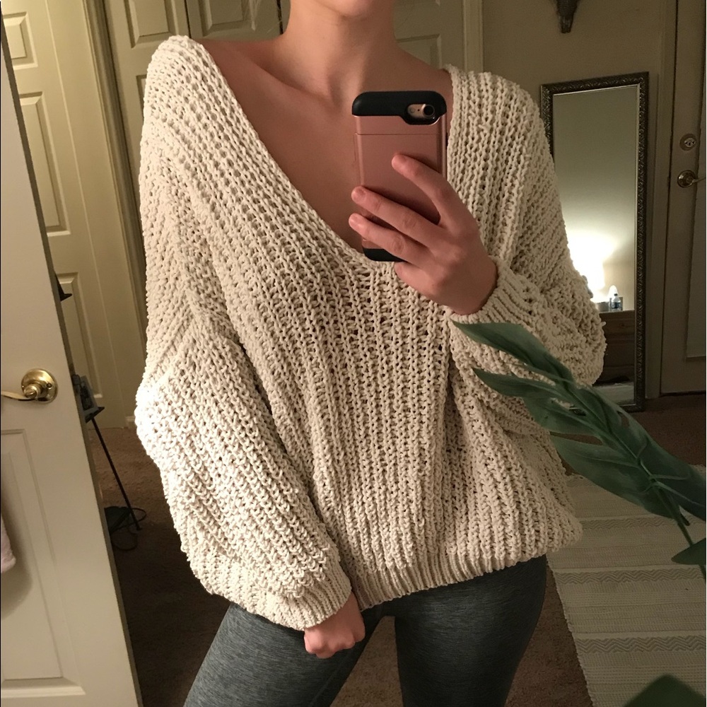 Off the shoulder sweater